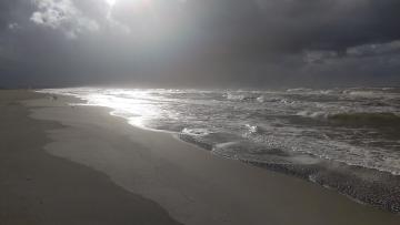 Morgenstimmung am Strand alternativer text